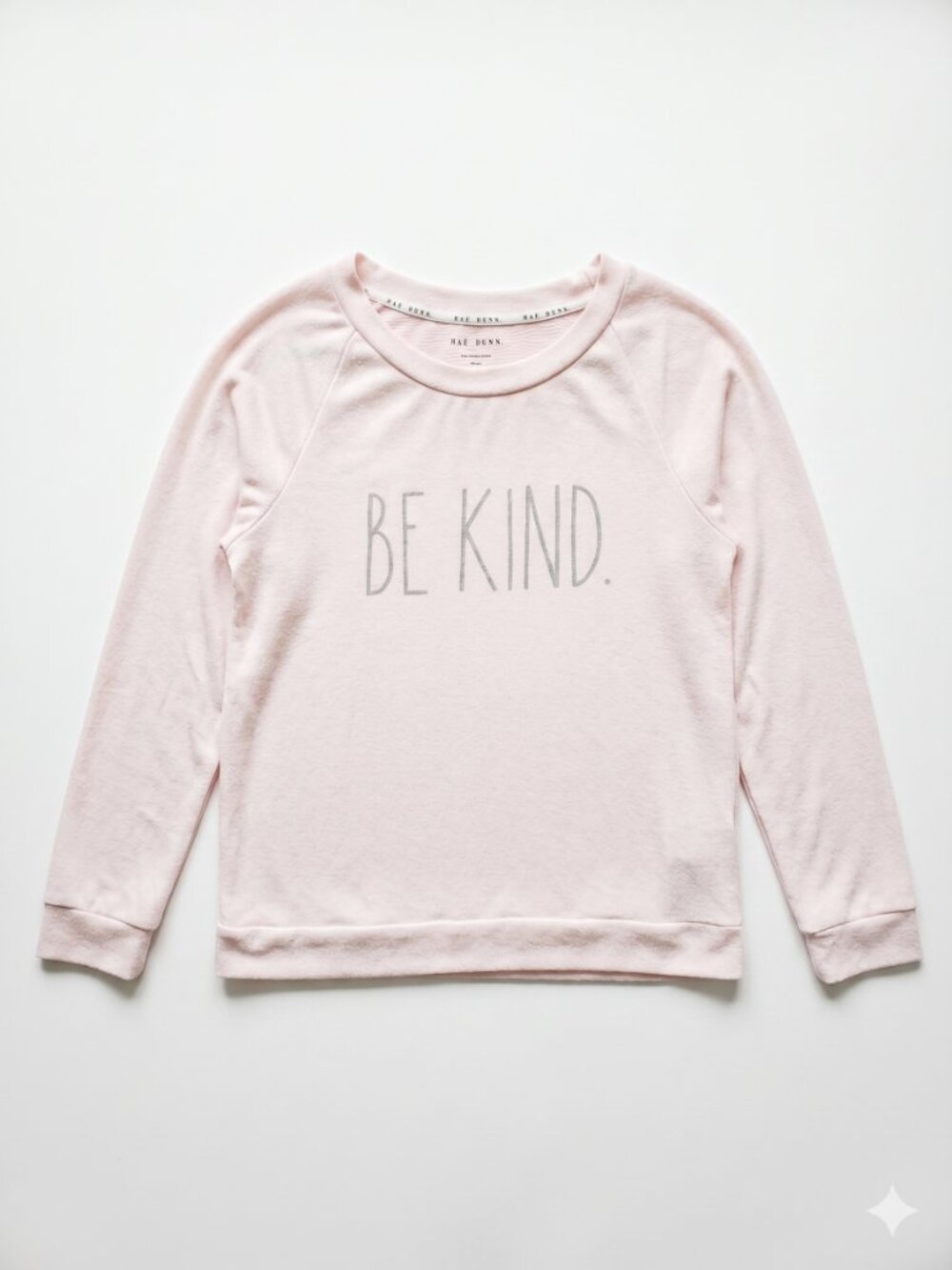 ✨️ Rae Dunn Light Pink Long-Sleeve 'Be Kind.' Top